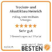 Trocken- und Akustikbau Heinrich - werkenntdenBESTEN.de Qualitätssiegel