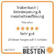 Trübenbach | Entrümpelung & Haushaltsauflösung - werkenntdenBESTEN.de Qualitätssiegel