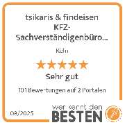 tsikaris & findeisen KFZ-Sachverständigenbüro GmbH - werkenntdenBESTEN.de Qualitätssiegel