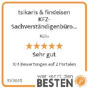 tsikaris & findeisen KFZ-Sachverständigenbüro GmbH - werkenntdenBESTEN.de Qualitätssiegel
