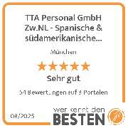 TTA Personal GmbH Zw.NL - Spanische & südamerikanische Fachkräfte - werkenntdenBESTEN.de Qualitätssiegel