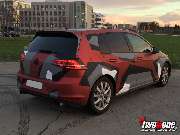 TWOinONE Werbetechnik + Folierung - VW GOlf red brushed camouflage 2.jpg