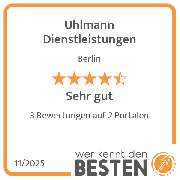 Uhlmann Dienstleistungen - werkenntdenBESTEN.de Qualitätssiegel