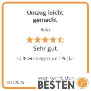 Umzug leicht gemacht - werkenntdenBESTEN.de Qualitätssiegel