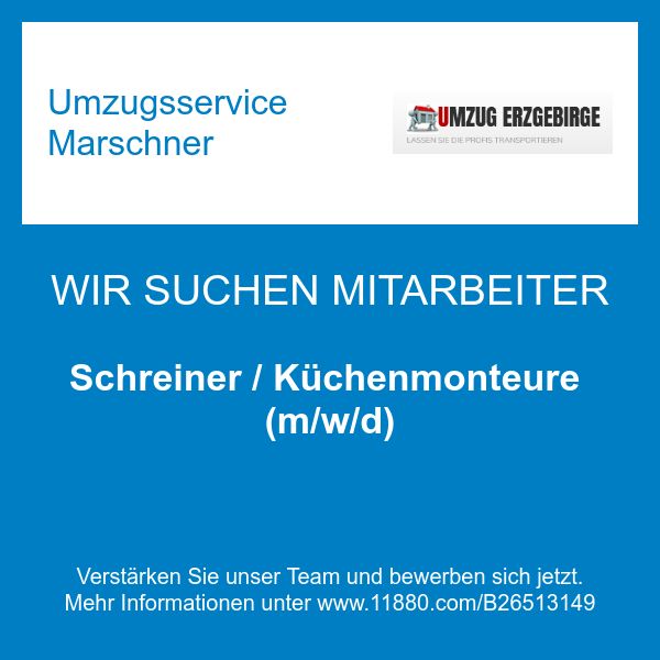 Umzugsservice Marschner - Schreiner / Küchenmonteu …