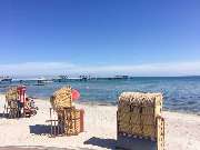 Vermittlungsbüro Knauff - Strandabschnitt vor der Vermittlung Knauff in Kellenhusen, bei uns können Sie auch, neben Ferienobjekten,  Strandkörbe in erster Reihe mieten.
