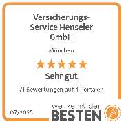 Versicherungs-Service Henseler GmbH - werkenntdenBESTEN.de Qualitätssiegel