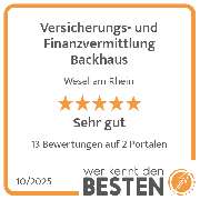 Versicherungs- und Finanzvermittlung Backhaus - werkenntdenBESTEN.de Qualitätssiegel