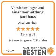 Versicherungs- und Finanzvermittlung Backhaus - werkenntdenBESTEN.de Qualitätssiegel