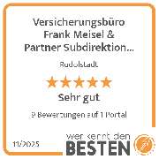 Versicherungsbüro Frank Meisel & Partner Subdirektion der ERGO Beratung und Vertrieb AG - werkenntdenBESTEN.de Qualitätssiegel