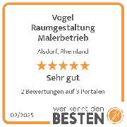 Vogel Raumgestaltung Malerbetrieb - werkenntdenBESTEN.de Qualitätssiegel