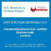 W.G. Brandschutz Gerhard Weigele - Kundendiensttechniker mobiler Brandschutz (m/w/d)
