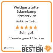 Waldgaststätte Eckernkamp Pizzaservice - werkenntdenBESTEN.de Qualitätssiegel