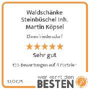 Waldschänke Steinbüschel Inh. Martin Köpsel - werkenntdenBESTEN.de Qualitätssiegel