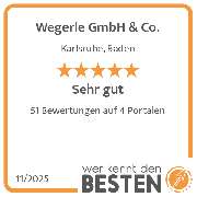 Wegerle GmbH & Co. - werkenntdenBESTEN.de Qualitätssiegel