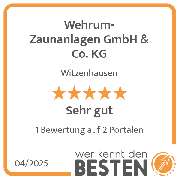 Wehrum-Zaunanlagen GmbH & Co. KG - werkenntdenBESTEN.de Qualitätssiegel