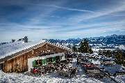 Weltcup-Hütte Ofterschwang - Weltcup-Hütte im Winter am Ofterschwanger Horn.