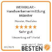 WERKKLAR - Handwerkervermittlung Münster - werkenntdenBESTEN.de Qualitätssiegel