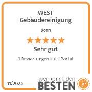 WEST Gebäudereinigung - werkenntdenBESTEN.de Qualitätssiegel
