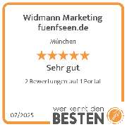 Widmann Marketing fuenfseen.de - werkenntdenBESTEN.de Qualitätssiegel