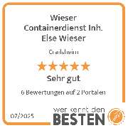 Wieser Containerdienst Inh. Else Wieser - werkenntdenBESTEN.de Qualitätssiegel