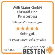 Willi Maier GmbH Glaserei und Fensterbau - werkenntdenBESTEN.de Qualitätssiegel