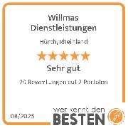 Willmas Dienstleistungen - werkenntdenBESTEN.de Qualitätssiegel