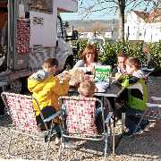 Frühstück auf dem Stellplatz 