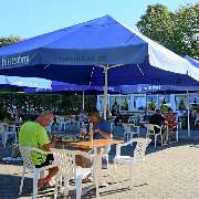 Restaurant beim Campingplatz und Reisemobilstellplatz Lörrach,. Nahe Basel und Weil am Rhein.