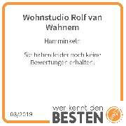 Wohnstudio Rolf van Wahnem - werkenntdenBESTEN.de Qualitätssiegel