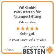 WR GmbH Werkstätten für Raumgestaltung - werkenntdenBESTEN.de Qualitätssiegel