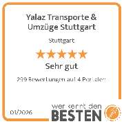 Yalaz Transporte & Umzüge Stuttgart - werkenntdenBESTEN.de Qualitätssiegel