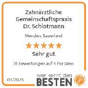 Zahnärztliche Gemeinschaftspraxis Dr. Schlotmann - werkenntdenBESTEN.de Qualitätssiegel