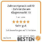 Zahnarztpraxis zak10 - Zahnärzte am Klagesmarkt 10 - werkenntdenBESTEN.de Qualitätssiegel