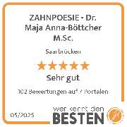 ZAHNPOESIE - Dr. Maja Anna-Böttcher M.Sc. - werkenntdenBESTEN.de Qualitätssiegel
