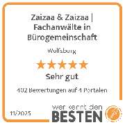 Zaizaa & Zaizaa | Fachanwälte in Bürogemeinschaft - werkenntdenBESTEN.de Qualitätssiegel
