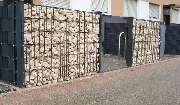 Zaun Kiefer GmbH - Mülltonneneinhausung mit Gabionen und Sichtschutz in Mannheim