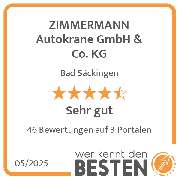ZIMMERMANN Autokrane GmbH & Co. KG - werkenntdenBESTEN.de Qualitätssiegel