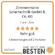 Zimmermann Solartechnik GmbH & Co. KG - werkenntdenBESTEN.de Qualitätssiegel